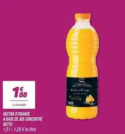 Netto Orange - nectar d'orange a base de jus concentré offre