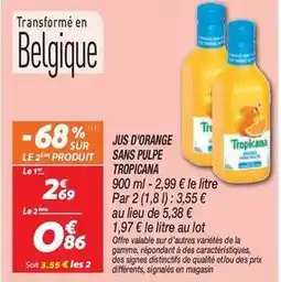 Netto Tropicana - jus d'orange sans pulpe offre