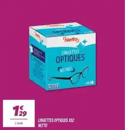 Netto Netto - lingettes optiques x62 offre