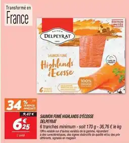Netto Delpeyrat - saumon fumé highlands d'ecosse offre