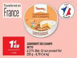 Netto Netto - camembert des champs offre