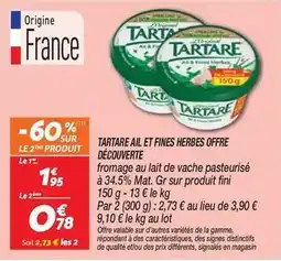 Netto Tartare - ail et fines herbes offre découverte offre