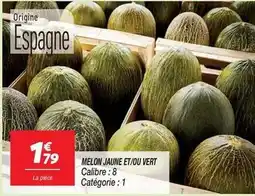 Netto Melon jaune et/ou vert offre