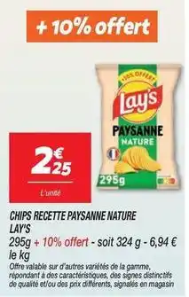 Netto Lay's - chips recette paysanne nature offre