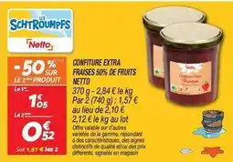 Netto Nestlé - confiture extra fraises 50% de fruits offre