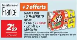 Netto Yoplait - yaourt à boire à la fraise ptit offre