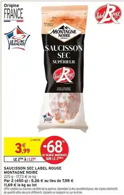 Intermarché Apple - saucisson sec label rouge offre