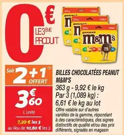 Netto M&m's - billes chocolatées peanut offre