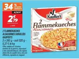 Netto Kauffer's - 2 flammekueches alsaciennes surgelées offre