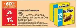 Netto Nestlé - barres de céréales nesquik offre