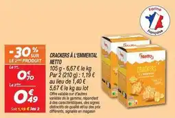 Netto Netto - crackers à l'emmental offre