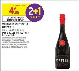 Intermarché Kriter - vin mousseux brut offre