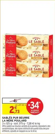 Intermarché Signal - sablés pur beurre offre