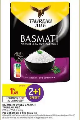 Intermarché Taureau ailé - riz micro-onde basmati offre