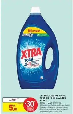 Intermarché X-tra - lessive liquide total tout en 1 offre