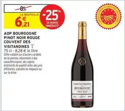Intermarché Signal - aop bourgogne pinot noir rouge couvent des offre