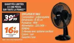 Netto Jocca - ventilateur de table offre