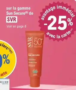 E.Leclerc Parapharmacie Sur la gamme sun secure offre