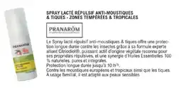 E.Leclerc Parapharmacie Spray lacté répulsif anti-moustiques & tiques zones tempérées & tropicales pranarom offre