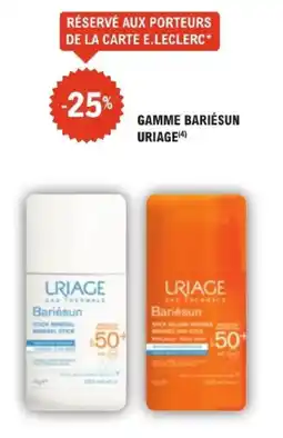 E.Leclerc Parapharmacie Gamme bariésun uriage offre