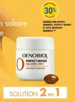 E.Leclerc Parapharmacie Gammes sun expert gummies perfect bronze et auto-bronzant oenobiol offre