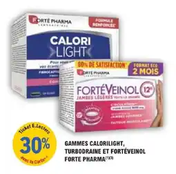 E.Leclerc Parapharmacie Gammes calorilight turbodraine et fortéveinol forte pharma offre