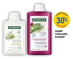 E.Leclerc Parapharmacie Gamme capillaires klorane offre
