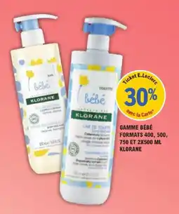 E.Leclerc Parapharmacie Gamme bébé formats klorane offre