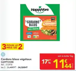 METRO Cordons bleus végétaux happyvore offre