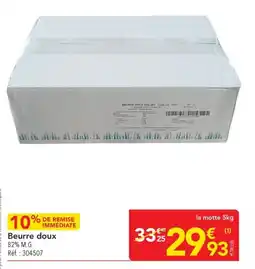 METRO Beurre doux offre