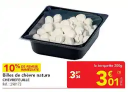 METRO Billes de chèvre nature chevrefeuille offre