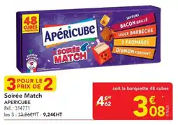 METRO Soirée match apericube offre