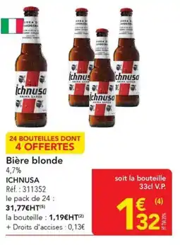 METRO Bière blonde ichnusa offre