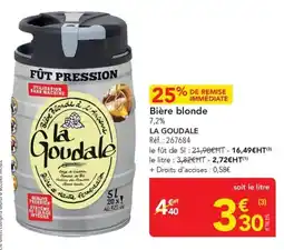METRO Bière blonde la goudale offre