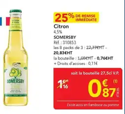 METRO Citron somersby offre