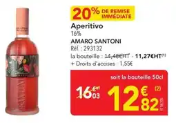 METRO Aperitivo amaro santoni offre