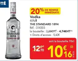 METRO Vodka the standard 1894 offre