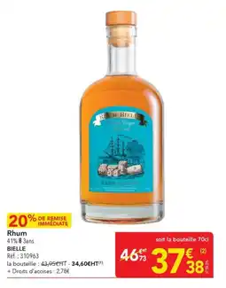 METRO Rhum bielle offre