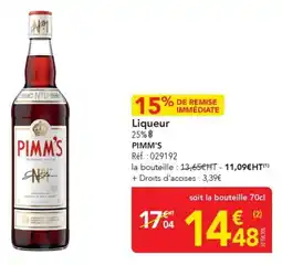 METRO Liqueur pimm's offre