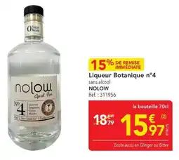 METRO Liqueur botanique n°4 nolow offre