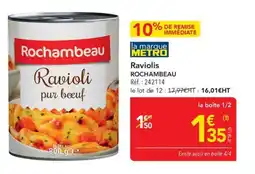 METRO Raviolis rochambeau offre