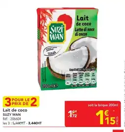 METRO Lait de coco suzi wan offre