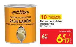 METRO Pickles radis daïkon hugo reitzel offre