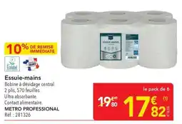 METRO Essuie-mains metro professional offre