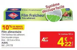 METRO Film alimentaire albal offre