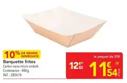 METRO Barquette frites offre