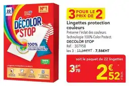METRO Lingettes protection couleurs decolor stop offre