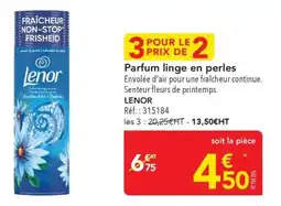 METRO Parfum linge en perles lenor offre