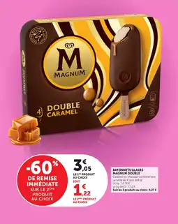 Maximarché Batonnets glaces magnum double offre