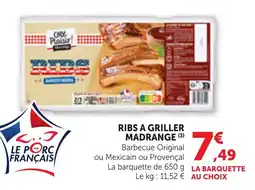 Maximarché Ribs a griller madrange offre